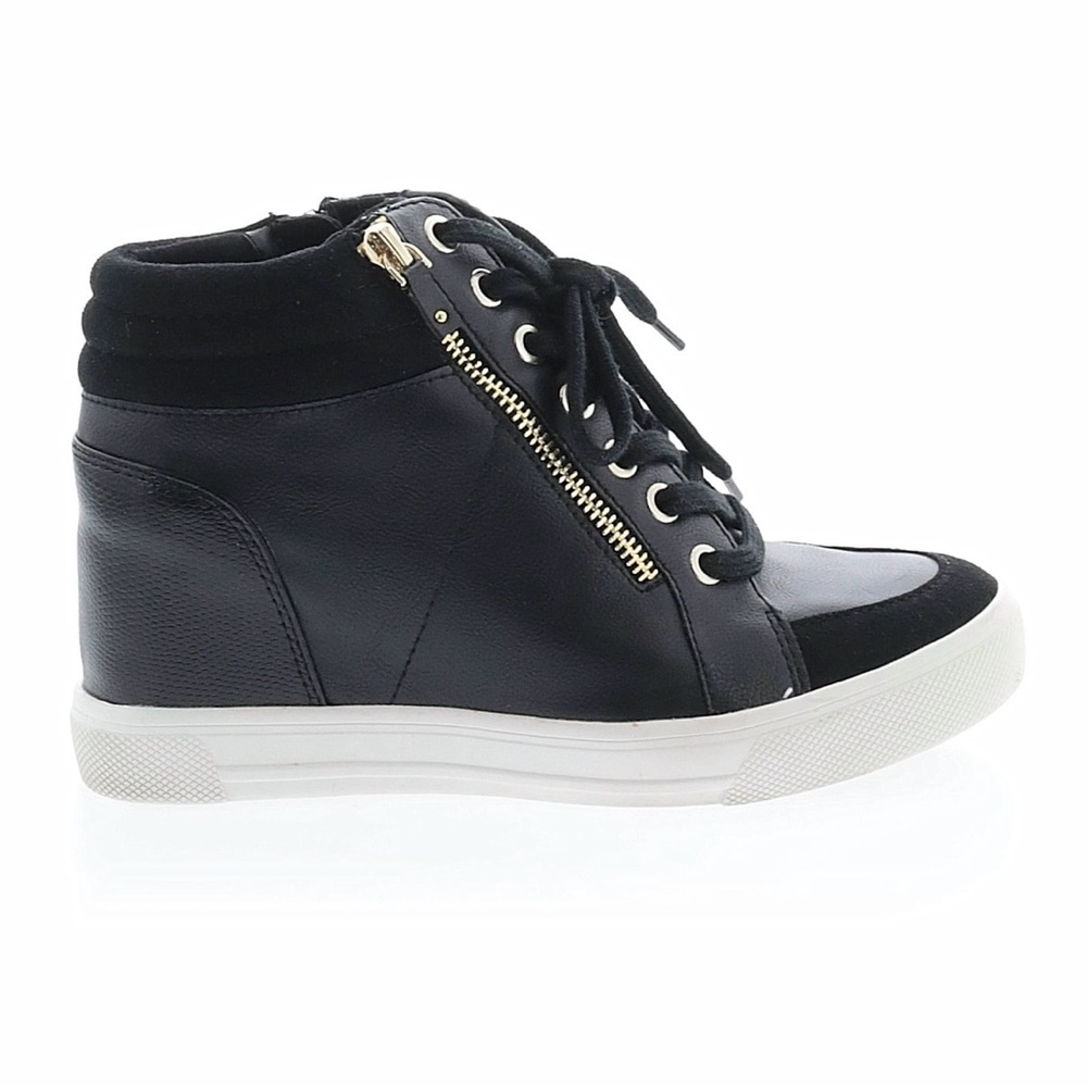 Aldo Black and White High-Top Sneakers